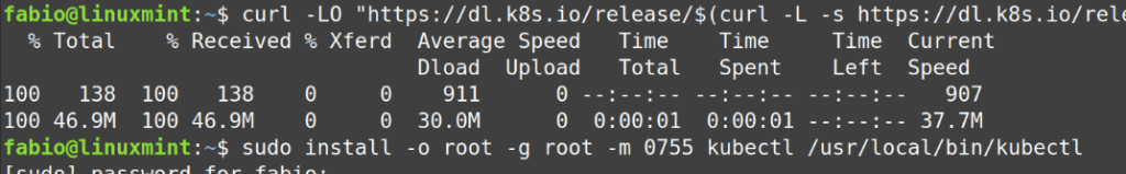 downloading kubectl